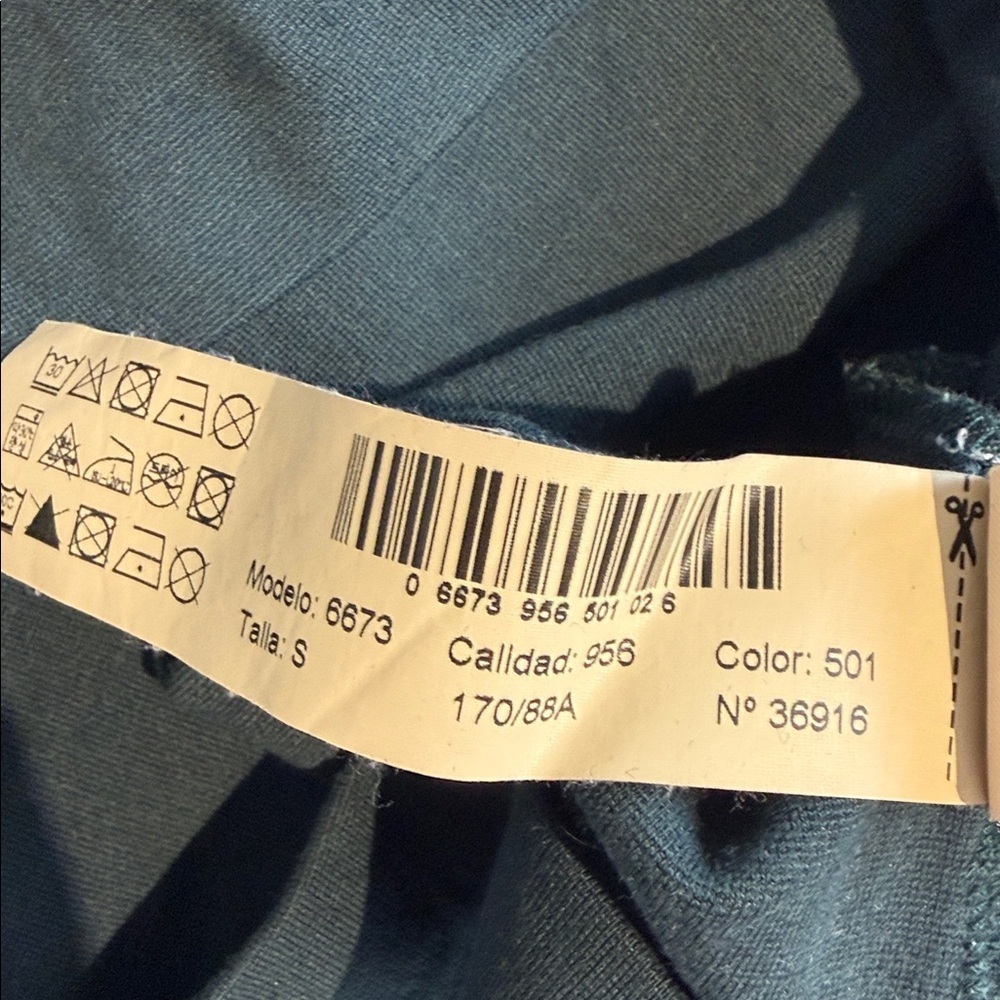 Massimo Dutti Dress Dark Green Drawstring Waist Size Small - Picture 8 of 8